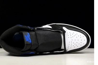 MENS BLACK ROYAL-WHITE 716371-040 RETRO “FRAGMENT” SPORT AIR 1 JORDAN 1202